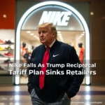 Artistic representation for Nike Falls As Trump Reciprocal Tariff Plan Sinks Retailers