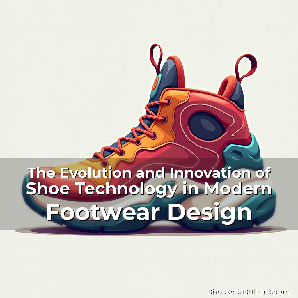 Artistic representation for The Evolution and Innovation of Shoe Technology in Modern Footwear Design